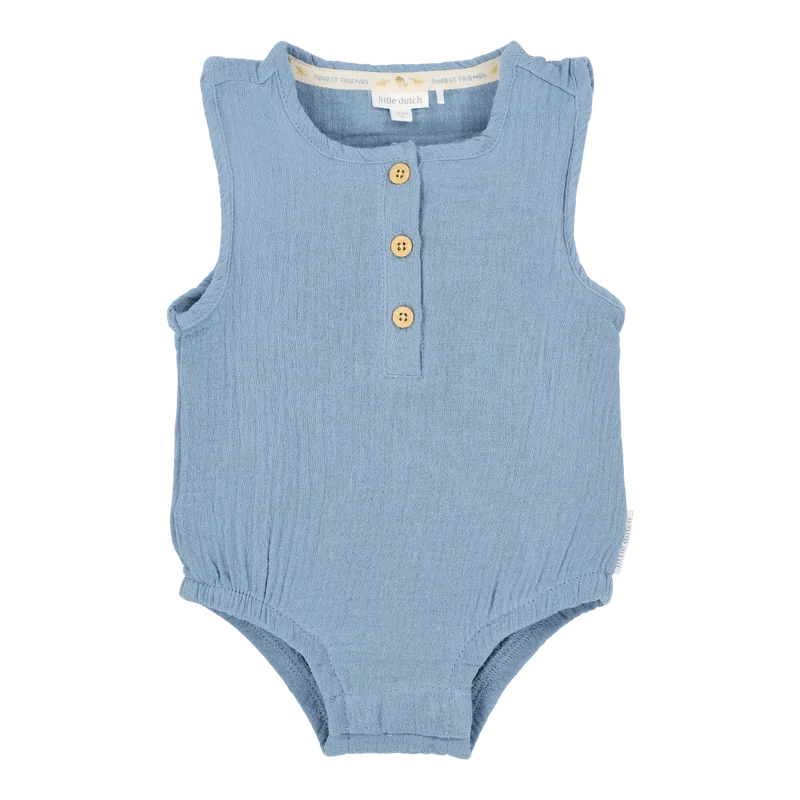 Бебешко Боди без Ръкав Stone Blue