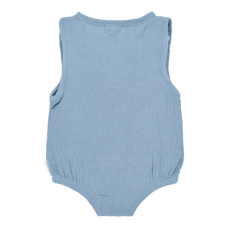 Бебешко Боди без Ръкав Stone Blue