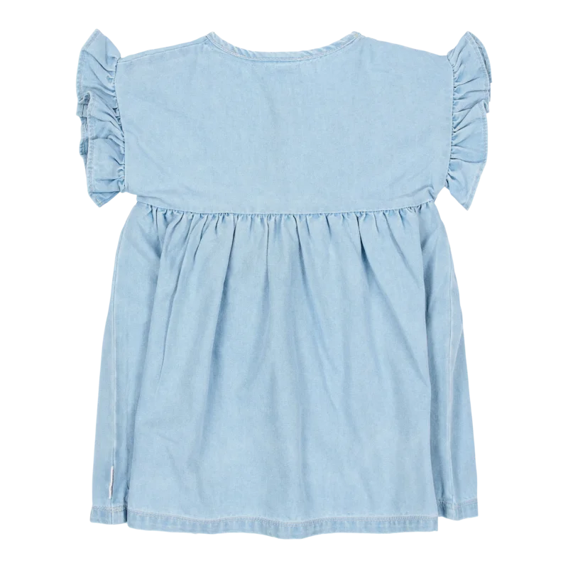 Детска Рокля с Къс Ръкав Denim