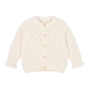 Детска Плетена Жилетка с Къдрички Creme