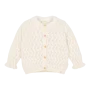Детска Плетена Жилетка с Къдрички Creme