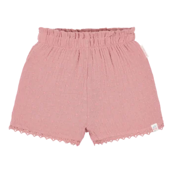 Детски Къс Панталон с Къдрички Pink Blush