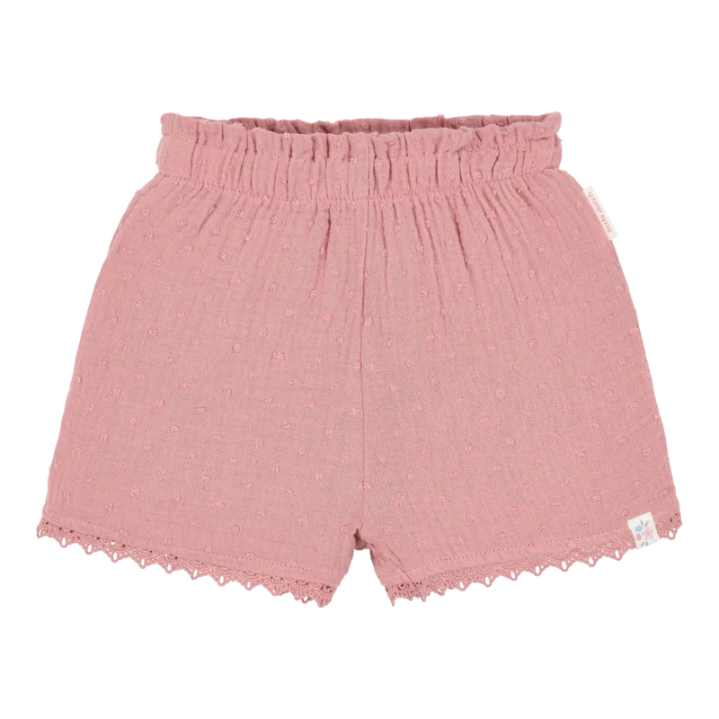 Детски Къс Панталон с Къдрички Pink Blush