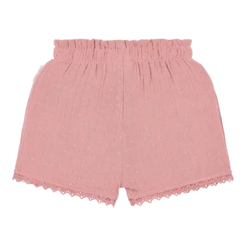 Детски Къс Панталон с Къдрички Pink Blush