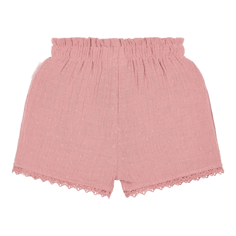 Детски Къс Панталон с Къдрички Pink Blush