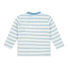 Детска Тениска с Дълъг Ръкав и Джобче Steel Blue Stripe