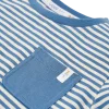 Детска Тениска с Къс Ръкав и Джобче Indigo Sand Stripe