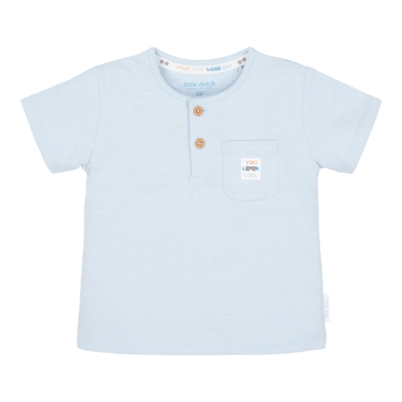 Детска Тениска с Къс Ръкав и Джобче Light Blue