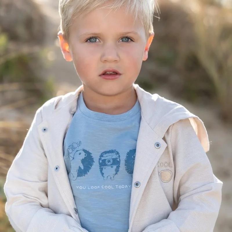 Детска Тениска с Къс Ръкав Steel Blue