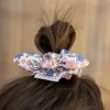 Скрънчи 2бр. Meadow Flowers/Denim Blue Stripe