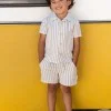 Детска Риза с Къс Ръкав Multi Stripe