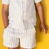 Детска Риза с Къс Ръкав Multi Stripe
