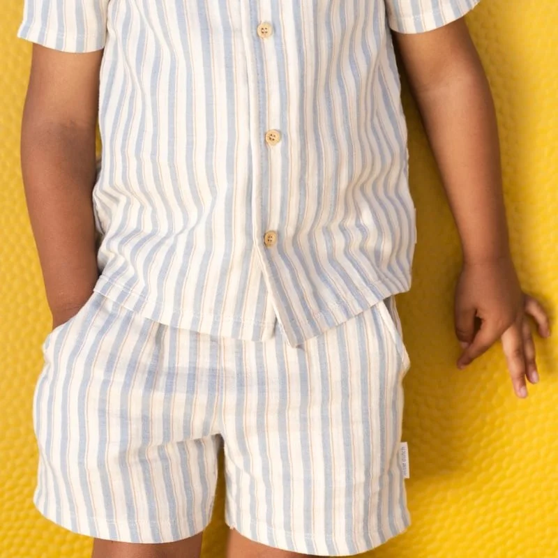 Детска Риза с Къс Ръкав Multi Stripe