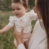 Бебешка Тениска с Къс Ръкав White