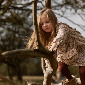 Рокля с Дълъг Ръкав Safari Flowers