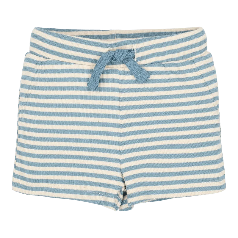Бебешки Къс Панталон Stone Blue Stripe