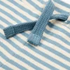 Бебешки Къс Панталон Stone Blue Stripe