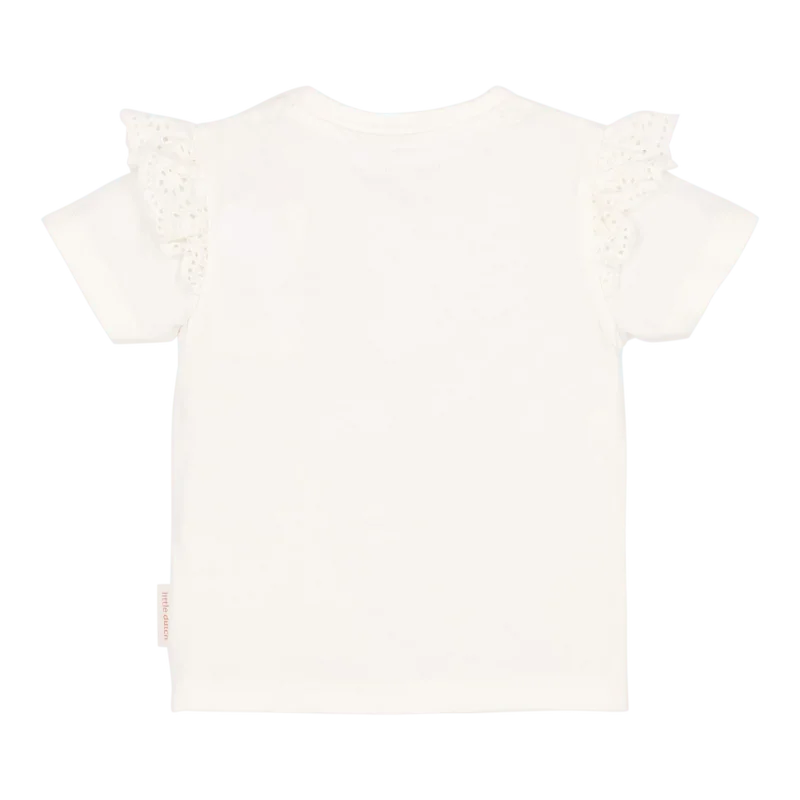 Бебешка Тениска с Къс Ръкав White