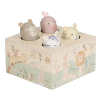 Дървена Бебешка Играчка Pop-Up - Safari Friends