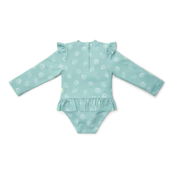 Бебешки Цял Бански Костюм с Дълъг Ръкав Ocean Treasures Surf Blue - 62/68