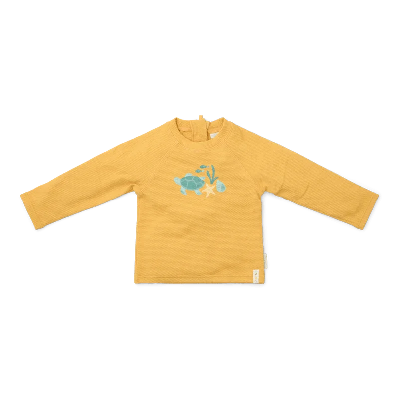 Бебешки Бански, Тениска с Дълъг Ръкав Seashells Sunny Yellow