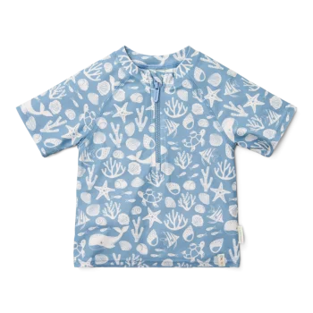 Бебешки Бански, Тениска с Къс Ръкав Sea Life Ocean Blue