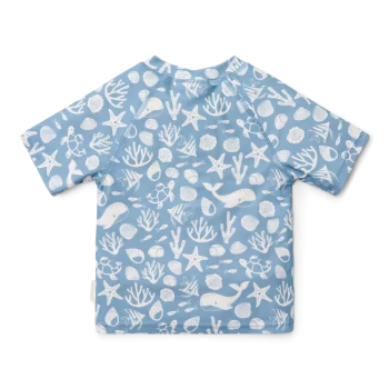 Бебешки Бански, Тениска с Къс Ръкав Sea Life Ocean Blue