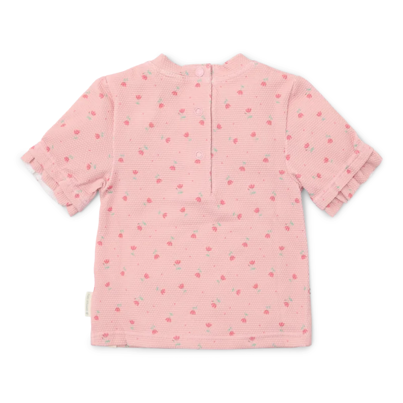 Бебешки Бански, Тениска с Къс Ръкав Sunny Flowers Blush