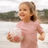 Бебешки Бански, Тениска с Къс Ръкав Sunny Flowers Blush