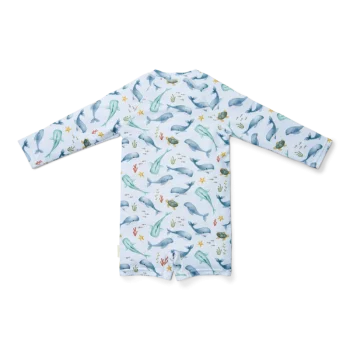 Детски Цял Бански Костюм с Дълъг Ръкав Ocean Sea Life Multi Colour