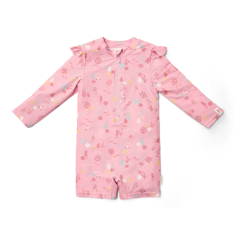 Бебешки Цял Бански Костюм с Дълъг Ръкав Ocean Treasures Multi Colour