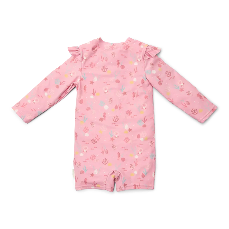 Бебешки Цял Бански Костюм с Дълъг Ръкав Ocean Treasures Multi Colour