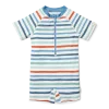Бебешки Цял Бански Костюм с Къс Ръкав Stripes Multi Colour