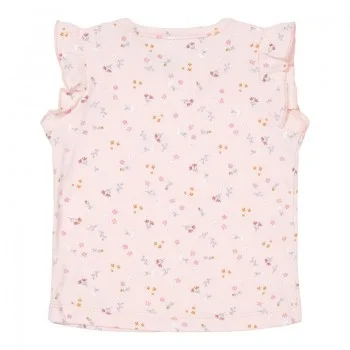 Блуза с Къдрички Без Ръкав Little Pink Flowers