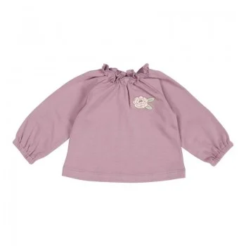 Бродирана Блуза с Дълъг Ръкав Mauve