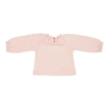 Бродирана Блуза с Дълъг Ръкав Soft Pink