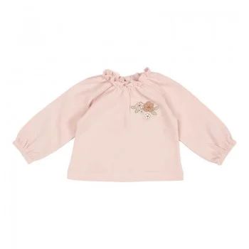 Бродирана Блуза с Дълъг Ръкав Soft Pink