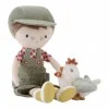 Кукла Фермер Jim с Кокошка 35cm