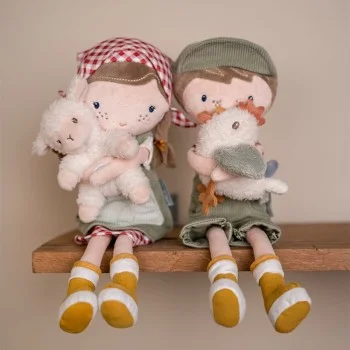 Кукла Фермер Jim с Кокошка 35cm