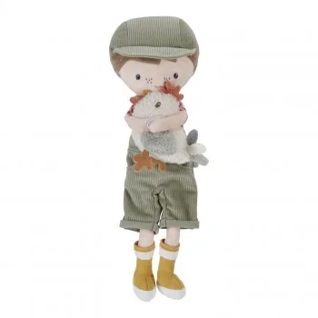 Кукла Фермер Jim с Кокошка 35cm
