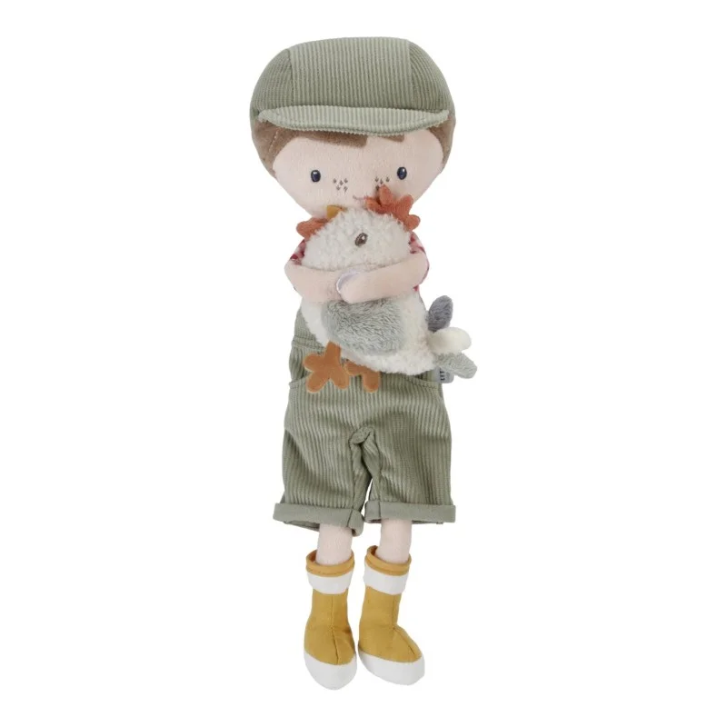 Кукла Фермер Jim с Кокошка 35cm