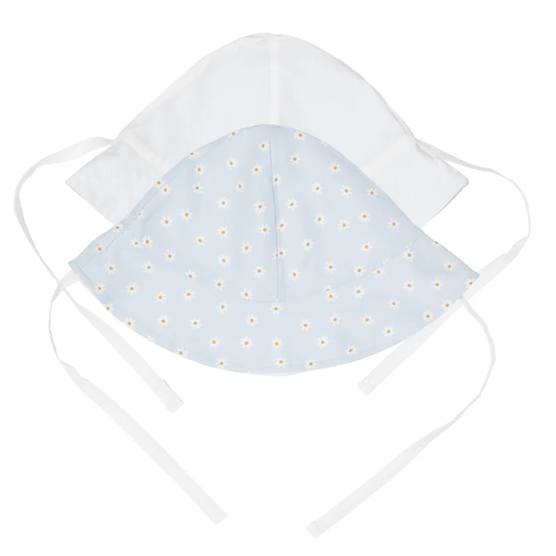 Двустранна Шапка за Слънце Daisies Blue / White