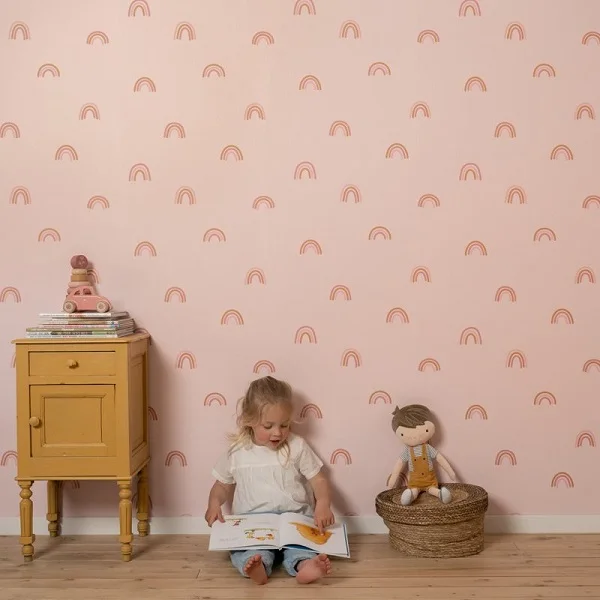 Тапет за Детска Стая Little Rainbows Pink
