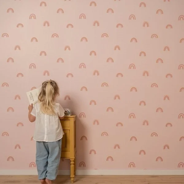 Тапет за Детска Стая Little Rainbows Pink