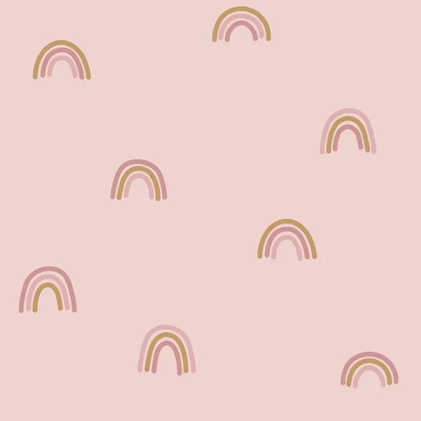 Тапет за Детска Стая Little Rainbows Pink