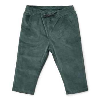 Детски Велурен Панталон Balsam Green