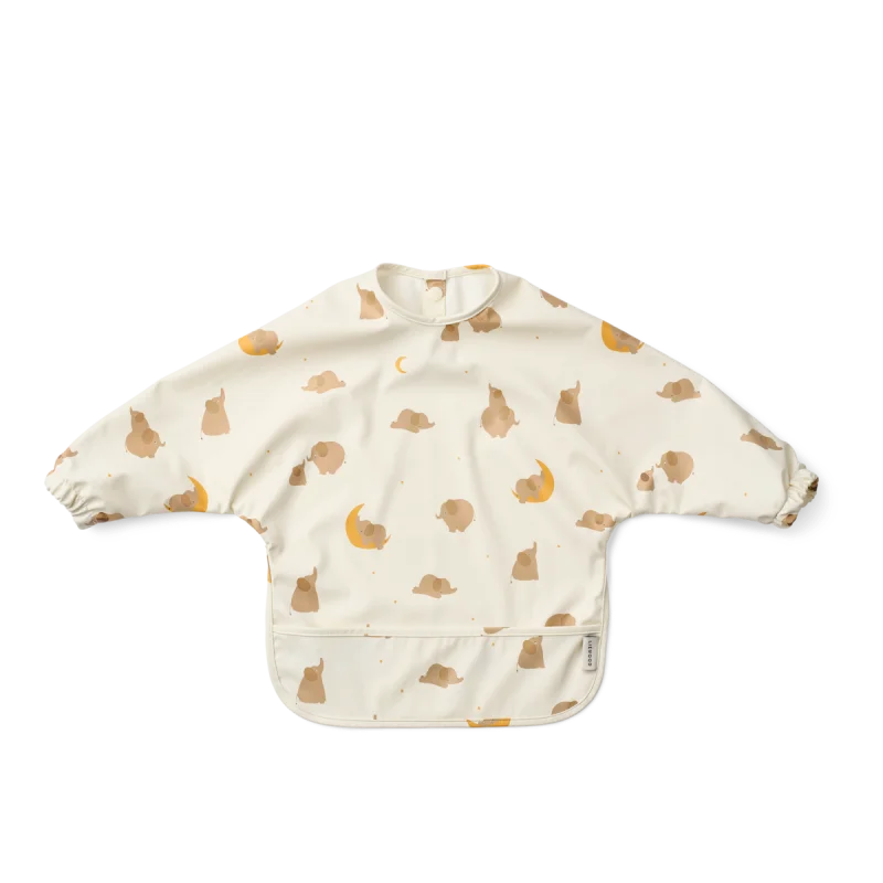 Водоустойчив Лигавник с Дълги Ръкави Elephant / Creme de la creme
