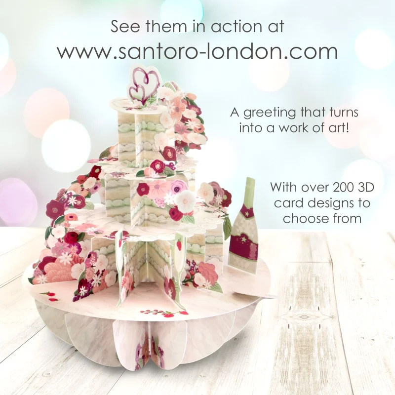 Картичка POP UP Pirouettes Cut the Cake