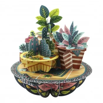 Картичка POP UP Pirouettes Potted Plants
