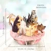 Картичка POP UP Pirouettes Purrrfect Parcel      